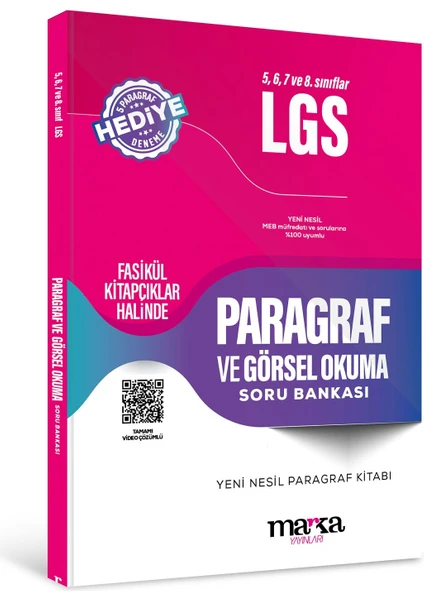 Marka Yayınları 5, 6, 7 ve 8. Sınıflar Paragraf ve Görsel Okuma Soru Bankası