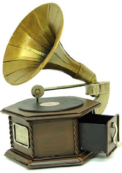 Dekoratif Metal Gramofon Kutu fırsatları