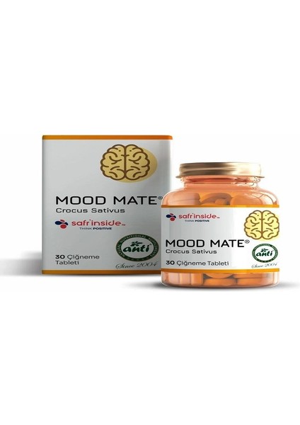 Anti Mood Mate Safran Ekstresi 30 Çiğneme Tableti