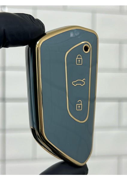 Cupra Formentor Leon Smart Nano Anahtar Kılıfı Gri