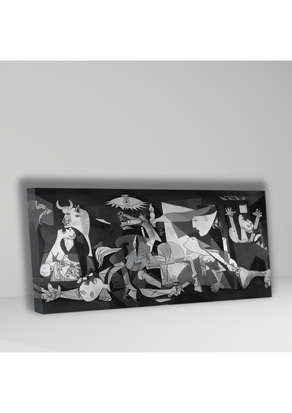 Panoramik Kanvas Duvar Tablosu Pablo Picasso Siyah Beyaz Guernica fiyatları