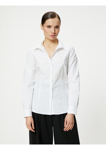 Uzun Kollu Gömlek Düğmeli Slim Fit modelleri