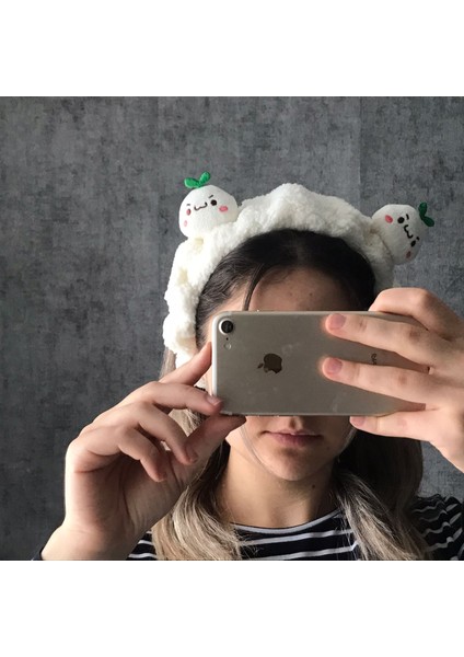 Sevimli Turp Kawaii Peluş Makyaj Bakım Spa Saç Bandı Bandana fiyatları