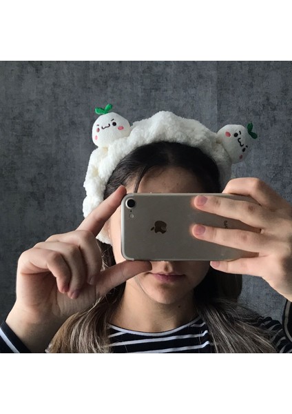 Sevimli Turp Kawaii Peluş Makyaj Bakım Spa Saç Bandı Bandana fırsatları