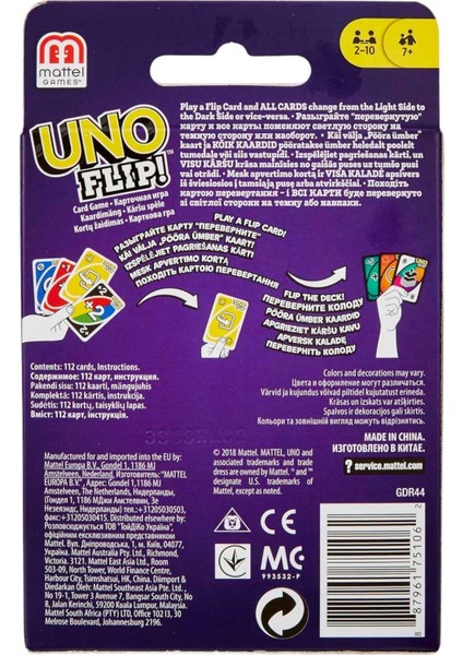 Uno Flip Kart +7 Yaş