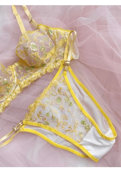 Çiçek Işlemeli Sütyen Takım fiyatları