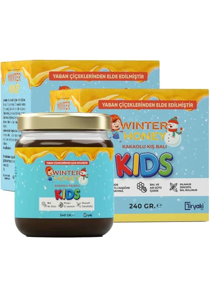 Winter Honey Boy Uzatıcı-Vitamin C-Zeka Gelişimi-Arı Sütü-Bal-Polen 240 Gr. 2 Adet  Çocuklariçin