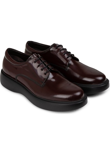 Deri Bordo Erkek Günlük Ayakkabı - 01934MBRDE01 fiyatları