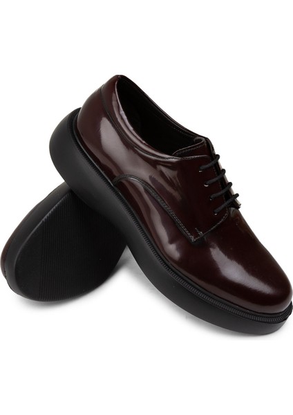 Deri Bordo Erkek Günlük Ayakkabı - 01934MBRDE01 modelleri