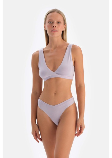 Lila Mıcromodal Thong Külot