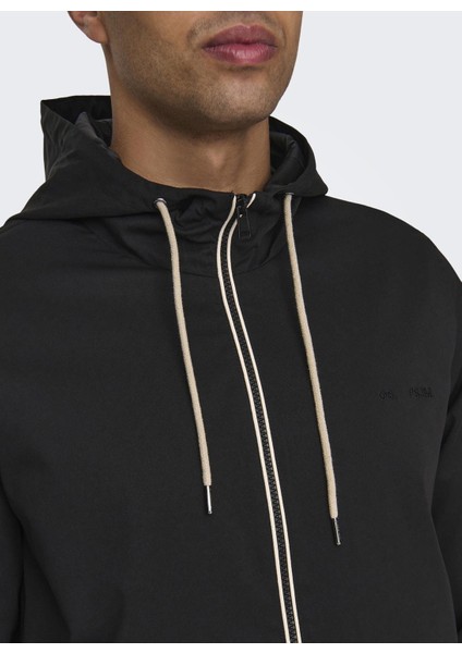 Normal Siyah Erkek Ceket Onsalexander Sprıng Jacket Otw Vd