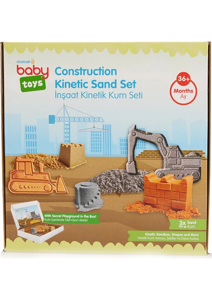 Baby Toys Kinetik Kum Seti - Inşaat 300 gr