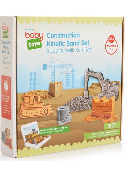 Baby Toys Kinetik Kum Seti - Inşaat 300 gr