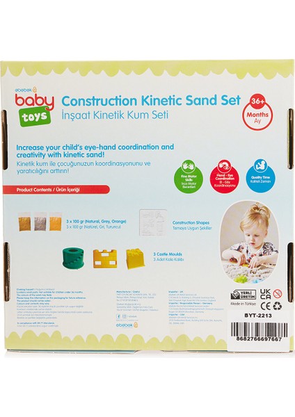 Baby Toys Kinetik Kum Seti - Inşaat 300 gr