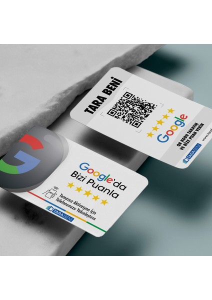 Google Yorum Kartı (Google Puanlama Kartı - Google Yorum Alma - Qr Kod Yorum Alma Kartı - Google Nfc Yorum Kartı)