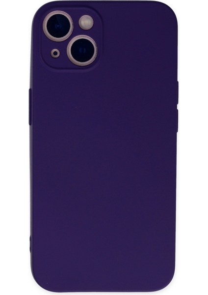 Iphone 13 Mini Kılıf Nano Içi Kadife Silikon - Mor 300099