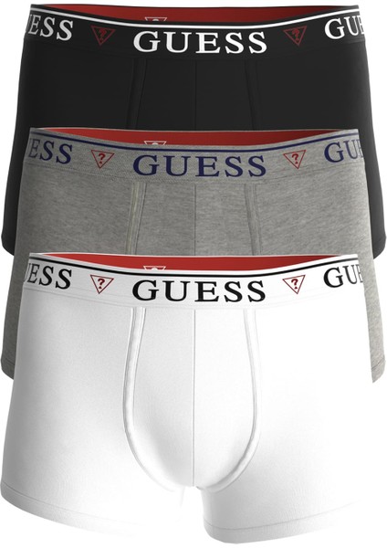 Siyah - Beyaz Erkek Boxer U97G01KCD31-F017