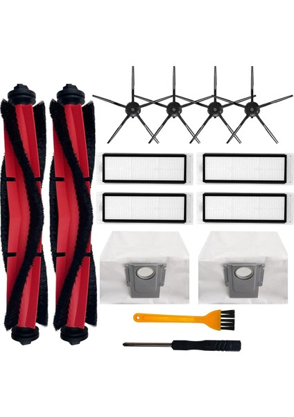 Q5 Q5+ Plus Robot Süpürge Ana Yan Fırçaları Hepa Filtreleri Toz Torbaları Için Aksesuar Kiti (Yurt Dışından)
