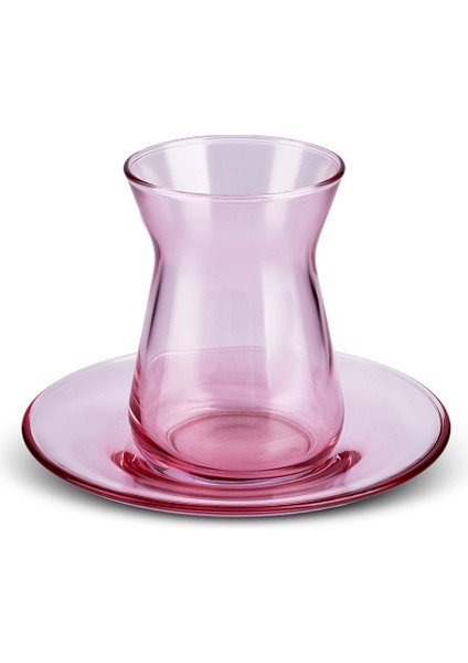 Barbara 6 Kişilik 12 Parça Çay Seti Pembe fiyatları