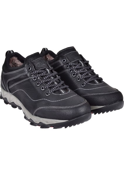 Hakiki Deri Içi Kürklü Erkek Ayakkabı 17500-K Siyah indirimleri