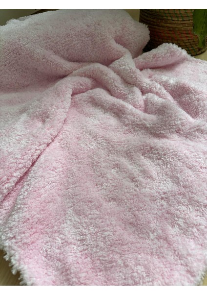 El Örgüsü Ponpon Detaylı Kalın Peluş Bebek Triko Battaniye 85*95 cm fırsatları