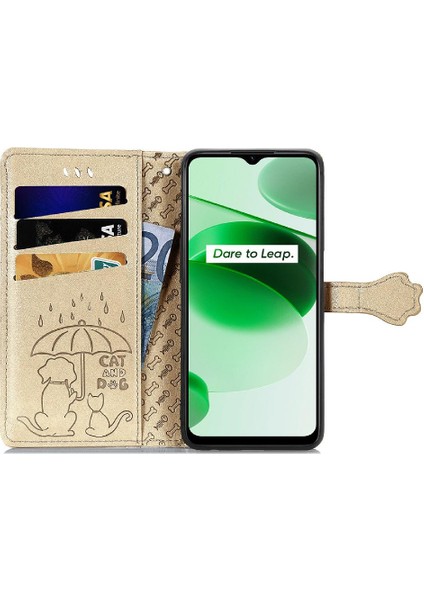 Realme C35 Için Karikatür Hayvanlar Darbeye Deri Telefon Kılıfı (Yurt Dışından) indirimleri