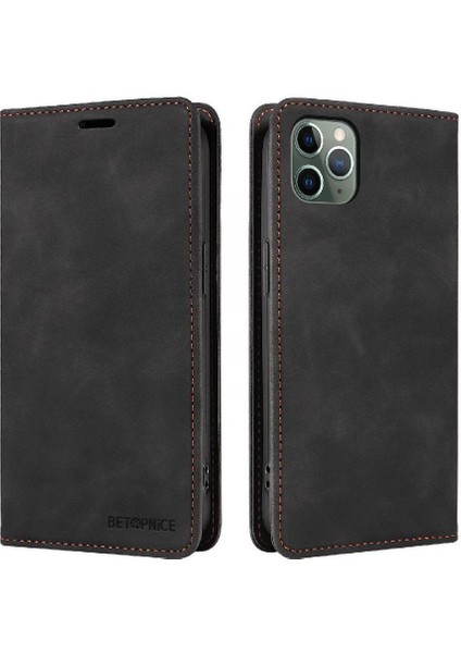 Iphone 11 Için Pro Max Manyetik Koruyucu Folyo Cüzdan Pu Deri Telefon Kılıfı (Yurt Dışından)