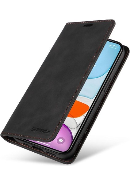 Iphone 11 Için Pro Max Manyetik Koruyucu Folyo Cüzdan Pu Deri Telefon Kılıfı (Yurt Dışından)