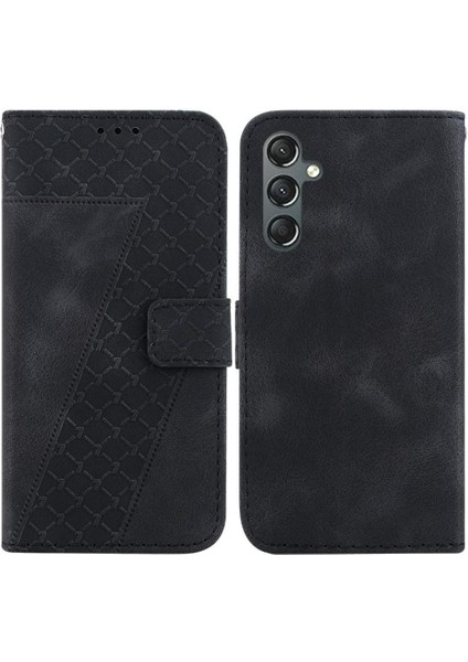 Samsung Galaxy A24 4g Kabartmalı Desen Kart Yuvası Fonksiyonu Için Telefon Kılıfı (Yurt Dışından)
