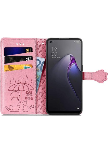 Oppo 8 Flip Için Kısa Kayış Darbeye Deri Telefon Kılıfı (Yurt Dışından)