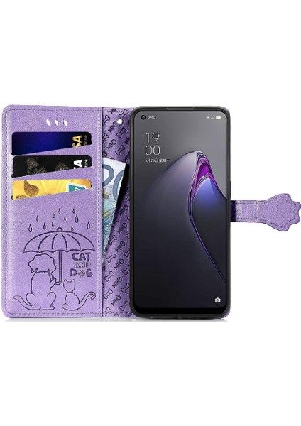 Oppo 8 Flip Için Kısa Kayış Darbeye Deri Telefon Kılıfı (Yurt Dışından)