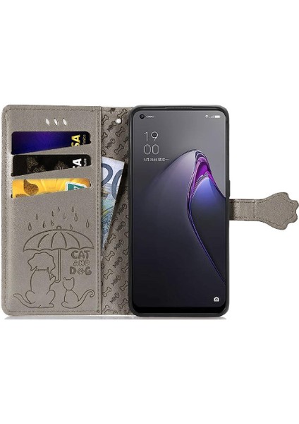 Oppo 8 Flip Için Kısa Kayış Darbeye Deri Telefon Kılıfı (Yurt Dışından)