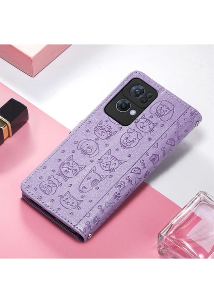 Oppo 7 Pro Karikatür Hayvanlar Için Darbeye Deri Kısa Telefon Kılıfı (Yurt Dışından)