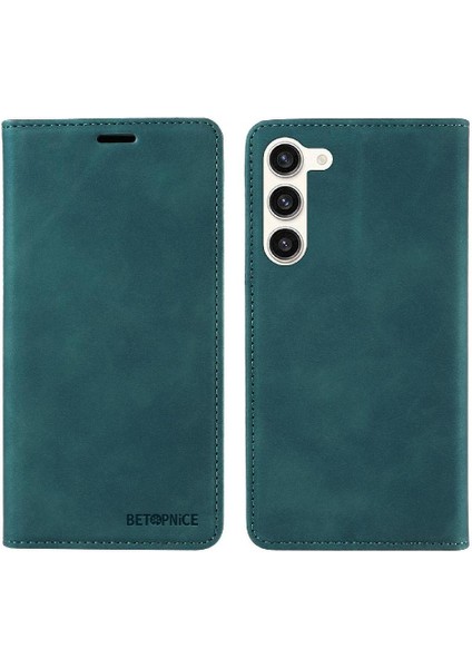 Samsung Galaxy S23 5g Koruyucu Pu Deri Manyetik Folio Cüzdan Telefon Kılıfı (Yurt Dışından)