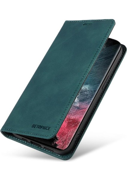 Samsung Galaxy S22 Ultra 5g Pu Deri Folio Cüzdan Koruyucu Telefon Kılıfı (Yurt Dışından)