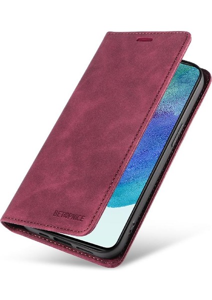 BDT Boutique Samsung Galaxy S22 5g Pu Deri Koruyucu Manyetik Folio Cüzdan Telefon Kılıfı (Yurt Dışından)