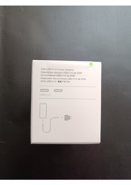 Apple Uyumlu 35 W Çift Usb-C Bağlantı Noktalı Şarj Adaptörü Hızlı Ikili Şarj