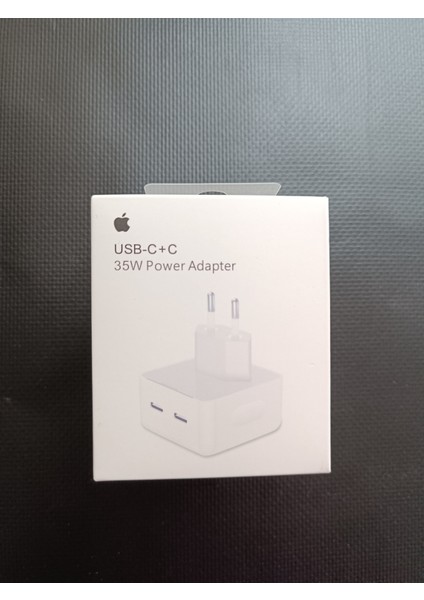 Apple Uyumlu 35 W Çift Usb-C Bağlantı Noktalı Şarj Adaptörü Hızlı Ikili Şarj