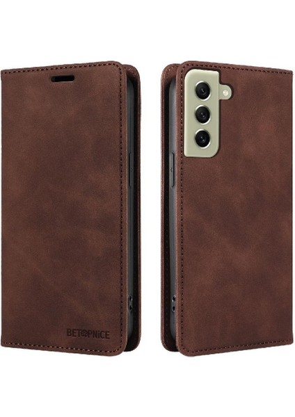 Samsung Galaxy S21 5g Koruyucu Manyetik Pu Deri Folio Cüzdan Telefon Kılıfı (Yurt Dışından)