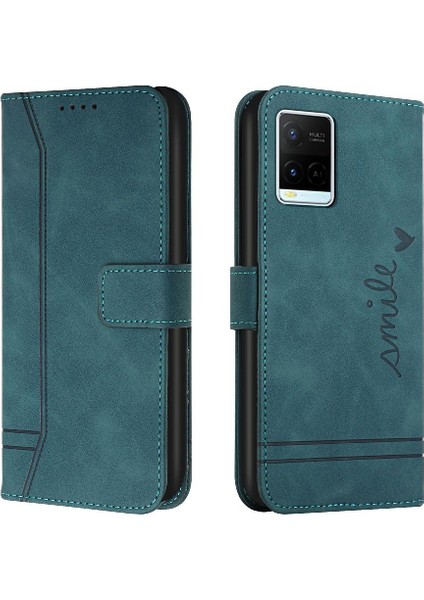 Vivo Y21/Y21S/Y33S Flip Folio Cüzdan Manyetik Kapatma El Için Telefon Kılıfı (Yurt Dışından)
