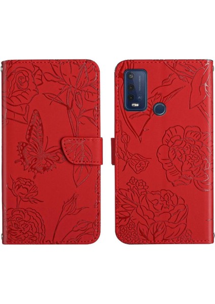 Wiko U30 Çiçekler ve Bilek Kayışı Darbeye Dayanıklı Durumda Kelebekler Için Telefon Kılıfı (Yurt Dışından)
