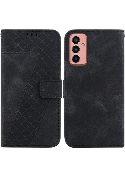 Için Samsung Galaxy M13 4g Pu Deri Kabartmalı Desen Kart Yuvası Telefon Kılıfı (Yurt Dışından)