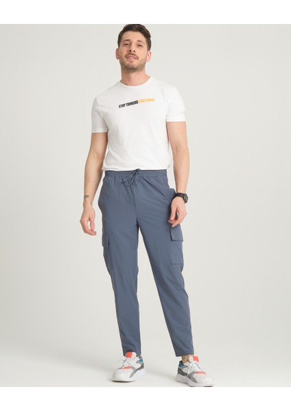 Erkek, Regular Fit, Su Itici (Geçirmez), Paraşüt Kumaş, Kargo Cep, Lastikli Pantolon 24INP276