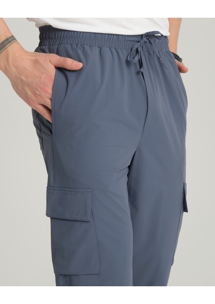 Erkek, Regular Fit, Su Itici (Geçirmez), Paraşüt Kumaş, Kargo Cep, Lastikli Pantolon 24INP276
