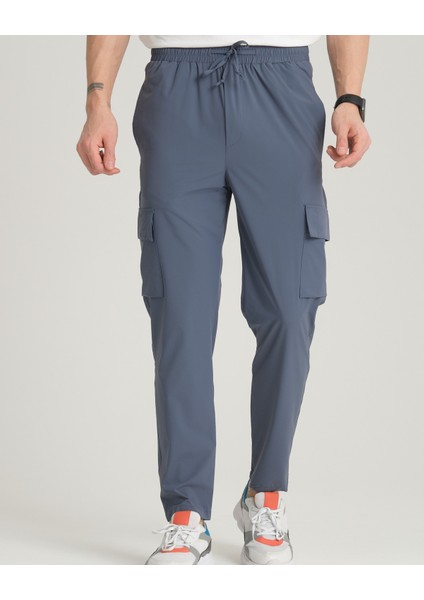 Erkek, Regular Fit, Su Itici (Geçirmez), Paraşüt Kumaş, Kargo Cep, Lastikli Pantolon 24INP276