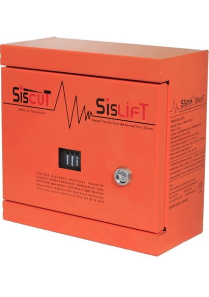 SİSLİFT-2 Elektronik Deprem Sensörü, İki Çıkışlı