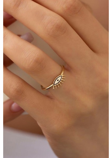 14 Ayar Altın Kirpik Yüzük