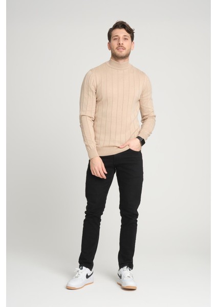 Yarım Balıkçı Regular Fit Triko Kazak (E23-6706)