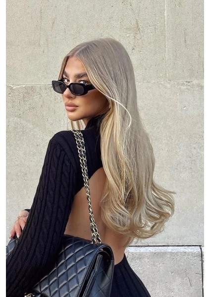 Isıya Dayanıklı Yarımay Çıt Çıt Saç -16# - Bal Köpüğü - Dalgalı - 60 cm - 110 gr