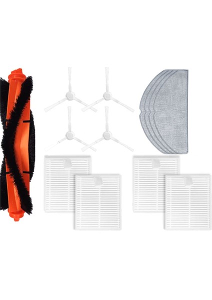 Xiaomi Robot Vakum E10 E12 B112 Vakum Aksesuarları Ana Yan Fırça Filtre Mop Bezi Yedek Yedek Parçalar (Yurt Dışından)